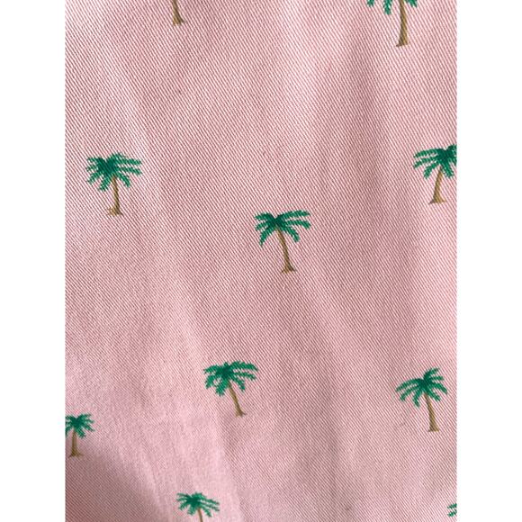 J. Crew Tropical Palm Tree Chino Shorts Pink Green Size 6 - Picture 4 of 6